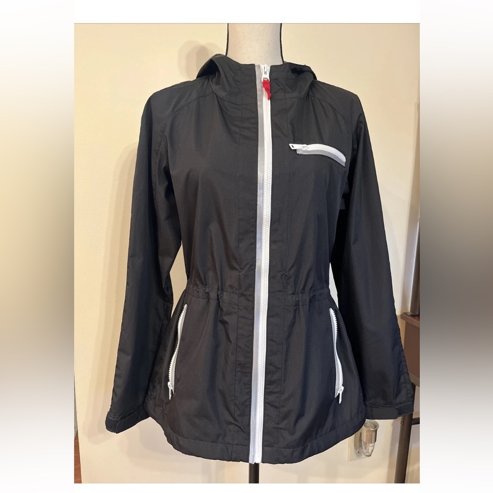 Vince Camuto Cinched Waist Black White Fall Spring Lightweight Jacket Woman's S